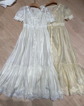 【门店同款】ENJOY夏季精致蕾丝边珍珠长裙 162798764