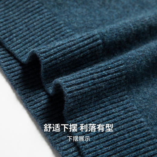 【100%绵羊毛】圣得西男士基础款型重磅羊毛衫2025秋季新款舒适百搭毛衣 商品图8