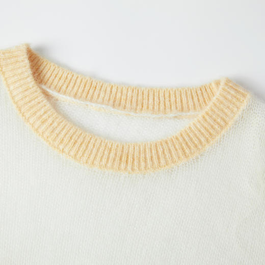 谜底套头针织衫女2025秋新品圆领慵懒廓形原创提花毛衣253MZ1321 商品图3