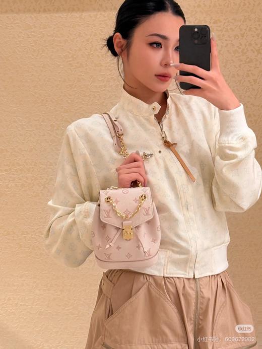 D072432新款草莓粉mini双肩包单肩斜挎包 商品图5