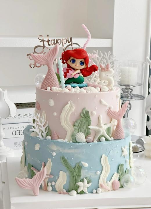 多款~美人鱼公主卡通蛋糕-低糖处理无添加 商品图2