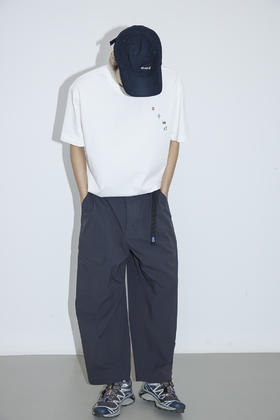 吃茶去chichaqu25户外特氟龙三防卡扣尼龙九分裤休闲宽松百搭