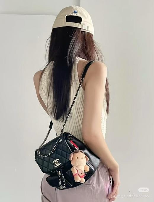 D072433黑金小青蛙可可爱爱双肩包 单肩手提包 商品图11