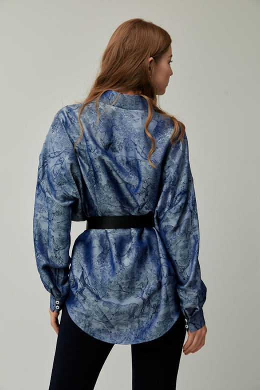 SAFICOO 飒爽干练 茹伊印花 包容性强衬衣 商品图3