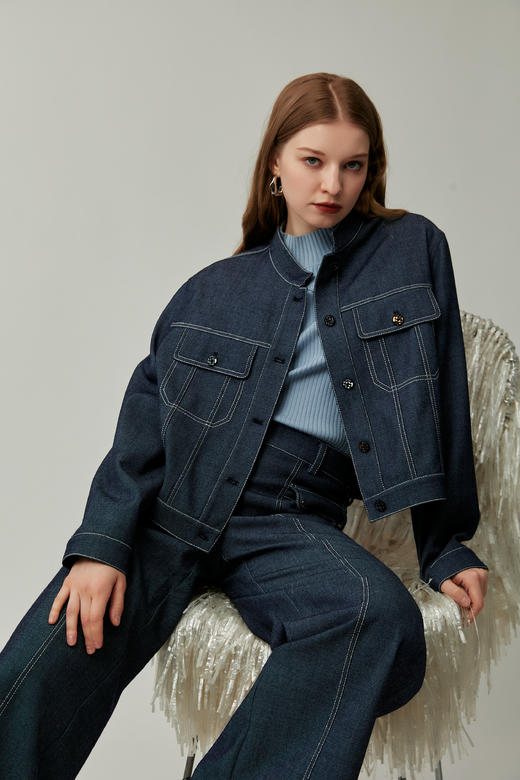 SAFICOO 飒爽干练 立体短款箱式外套 商品图1