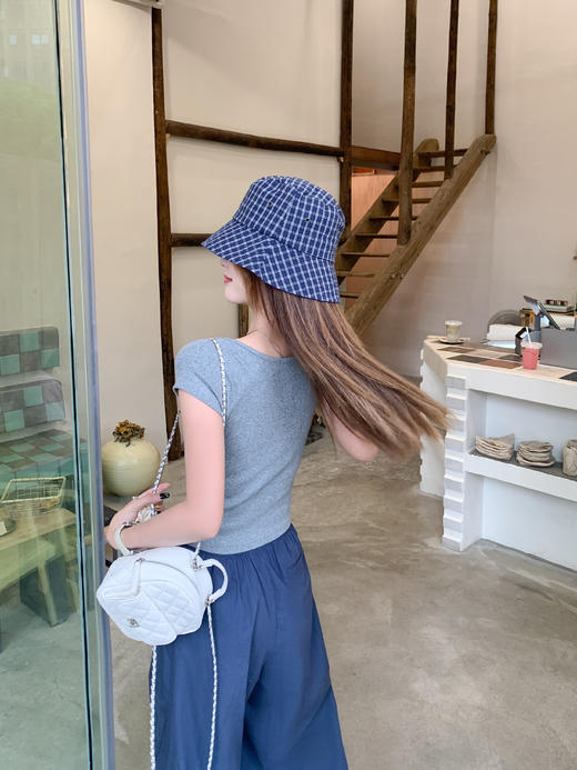 【110元任选2件】最后一波现货！ 灰色正肩短袖T 商品图8