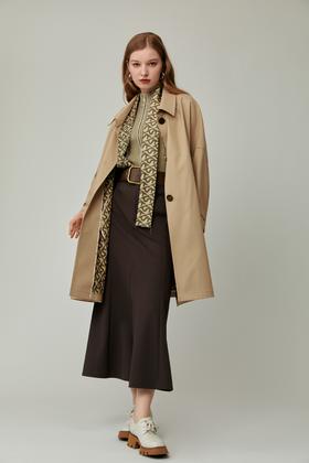 SAFICOO 时尚气质 大气撞色设计风衣