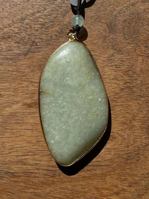 随形白玉雕龙纹镶金边吊坠，顺丰包邮 商品图11