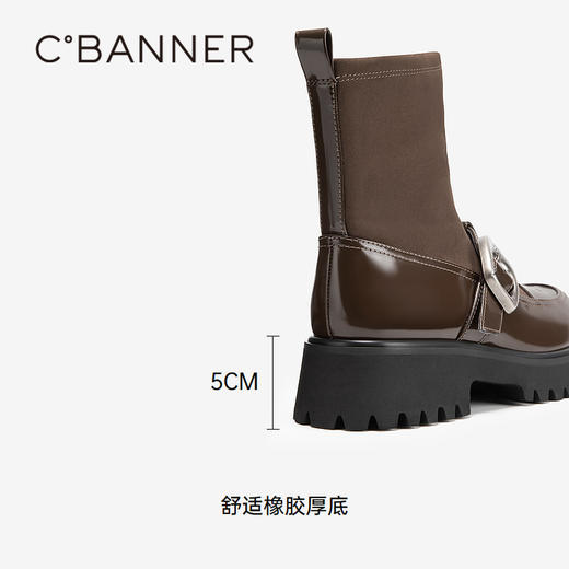 2楼千百度 24年冬季新品 弹力靴/袜靴 A24582808 商品图4