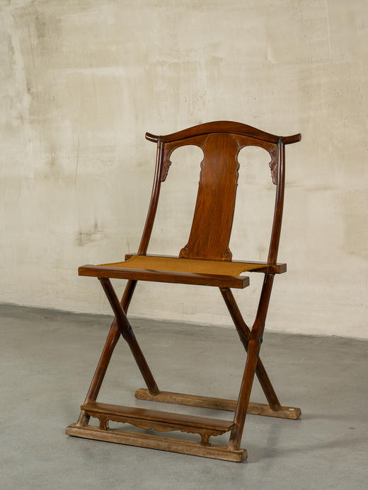 清早期	黄花梨直靠背交椅 商品图0