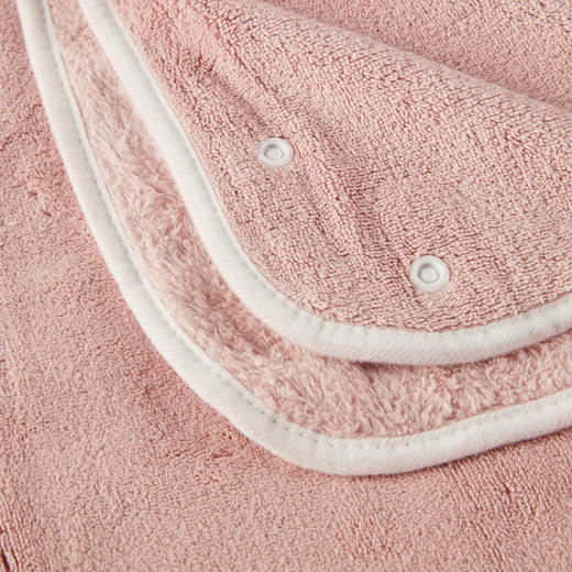 巴乔系列毛巾 面巾/小浴巾/窄版浴巾/浴裙/方巾/沐浴发带 粉色/浅灰色 商品图9