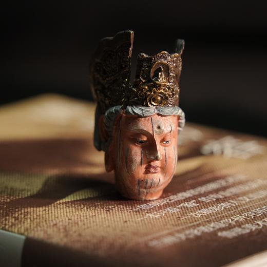 彩绘木雕菩萨头像冰箱贴摆件文创礼品树脂材质旅行纪念品伴手礼 商品图1