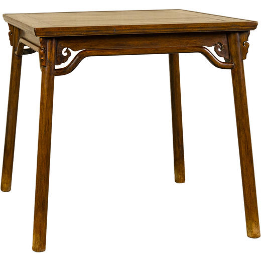 清早期	黄花梨云纹牙头高罗锅枨一腿三牙方桌 商品图5