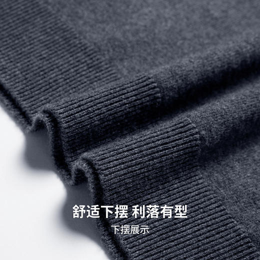 【100%绵羊毛】圣得西男士基础款型重磅针织衫2025秋季新款百搭毛衣 商品图8