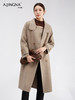 【商城同款】阿菁娜保暖设计感立领桑蚕丝绵羊毛大衣F30D211051 商品缩略图2