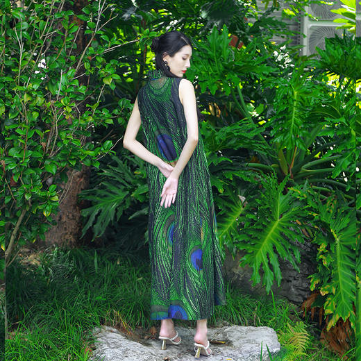 雀翎戏绿连衣裙 |  杨老师同款 | 现货加急发 商品图10