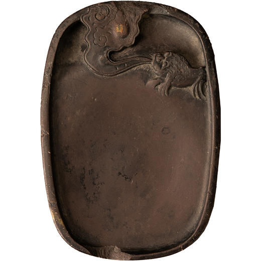 清	金蟾望月诗文端砚 商品图5