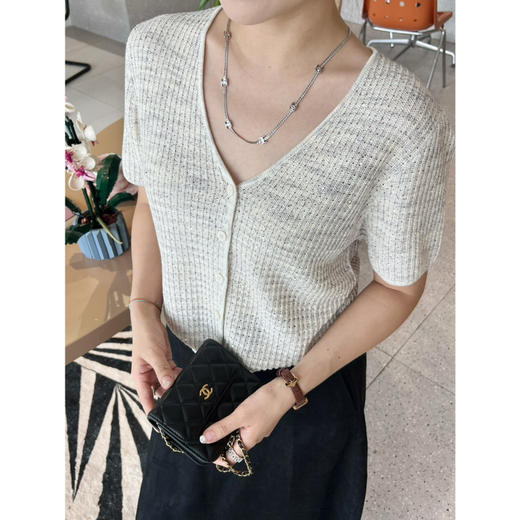 2507414   顶级“康宝莱” 亚麻珠片 短袖开衫 商品图10