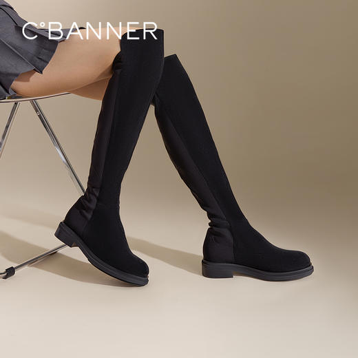 2楼千百度 24年冬季新品 弹力靴/袜靴 A24539510 商品图0