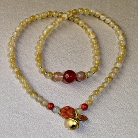 和田玉（半糖）6mm玉珠（圆珠）手绕