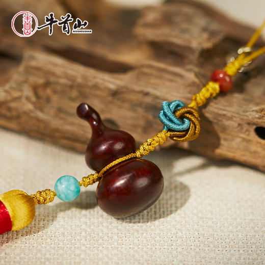 牛首山文创紫檀福禄挂件国风手工编织挂件手机挂件包挂精致挂饰 商品图2
