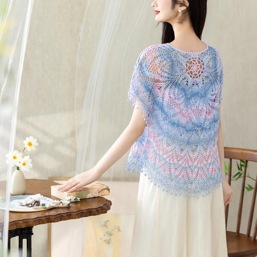 苏苏姐家雀舞上衣手工DIY钩针纯棉上衣蕾丝线毛线团自制材料包 商品图2