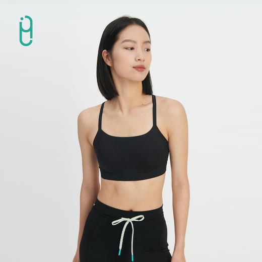 外里短款运动内衣女外穿防震防下垂瑜伽服中低强度美背文胸 商品图2