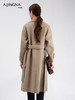 【商城同款】阿菁娜保暖设计感立领桑蚕丝绵羊毛大衣F30D211051 商品缩略图3