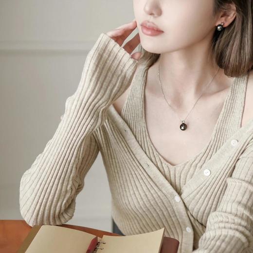 【CILK戴妃款耳钉项链三件套】珍珠温润有光泽 自带贵气感 简约百搭 商品图1