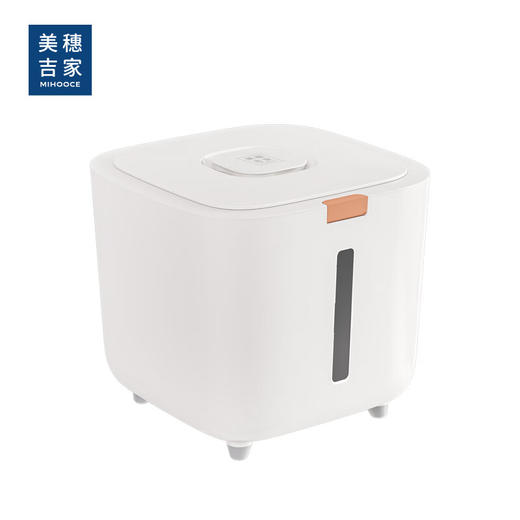 美穗吉家(mihooce)米桶10斤家用防虫防潮密封米缸米箱装大米收纳盒 象牙白 MIH-2505001 商品图5