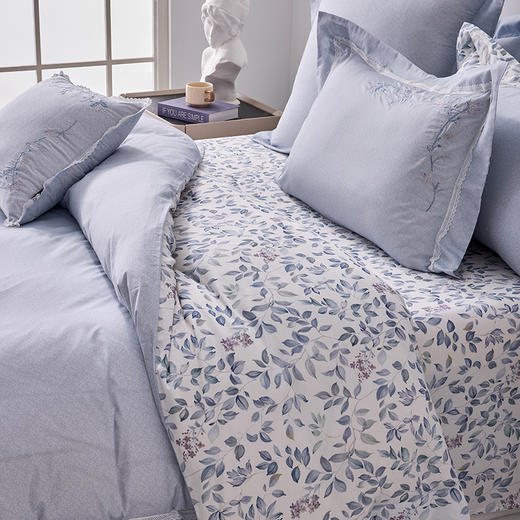 多喜爱 全棉斜纹四件套 花枝嫚嫚 【芬纳诺抗菌】【精致刺绣】【精致花边】【精美礼盒】耐洗耐用 不易起球 商品图3