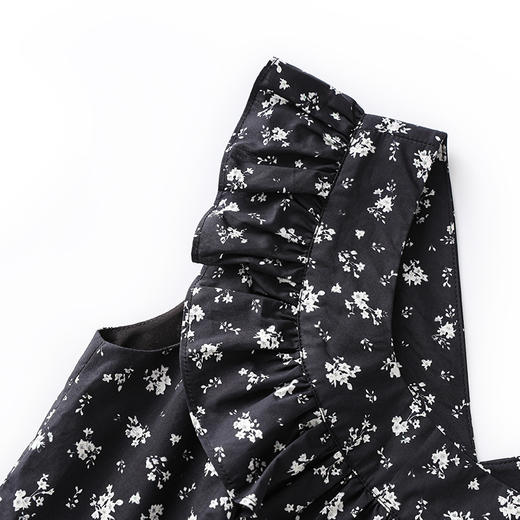 「高货wl」全新升级【铂金会员330/天猫439/差价109】(92326)洛诗琳法式清新印花连衣裙2025夏季飞飞袖减龄碎花长裙 商品图2