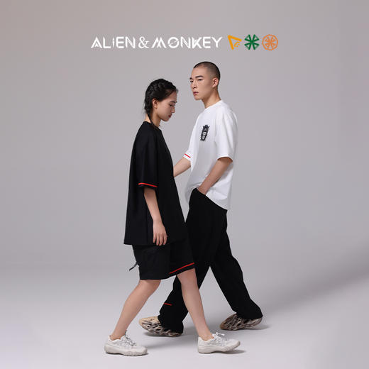 【超模君严选】外星人与猴子Alien&Monkey新款Cyber针织吸湿速干T恤跑步运动日常通勤男女短袖 商品图1