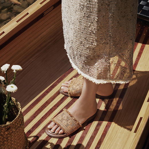 2楼千百度 25年夏季新品 一字拖 A25386508 商品图4