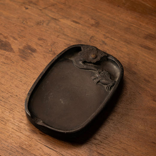 清	金蟾望月诗文端砚 商品图2