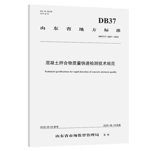 混凝土拌合物质量快速检测技术规范（DB37/T 4847—2025） 商品图2