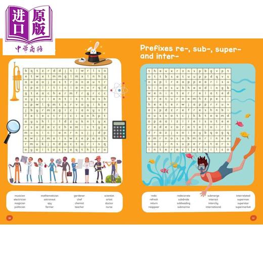 【中商原版】Collins Easy Learning KS1 - Spelling Word Searches Ages 7-9 柯林斯易学儿童 单词搜索 7-9岁 英文原版进口图书 商品图3