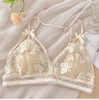【89.9任选2套❗️法式内衣裤套装】夏季法式三角杯内衣，超薄款聚拢上托小胸，调整型美背无钢圈文胸，前扣聚拢不空杯无钢圈内衣女L 商品缩略图5