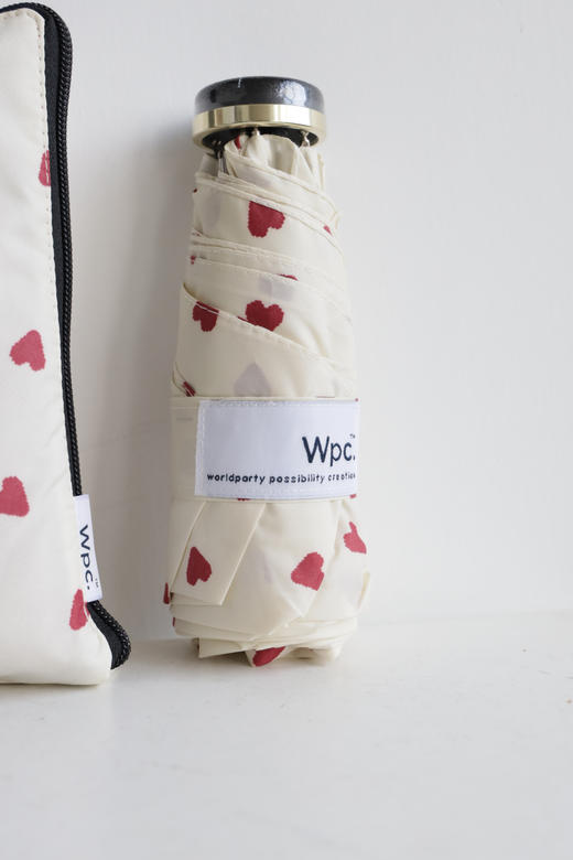 爱心款 航空铝！W.P.C 6骨精致小巧晴雨两用五折伞 PJ018 商品图2