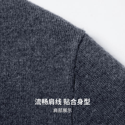 【100%绵羊毛】圣得西男士基础款型重磅针织衫2025秋季新款百搭毛衣 商品图7