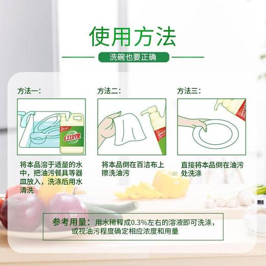 红玫瑰果蔬净洗洁精1.208kg 商品图2