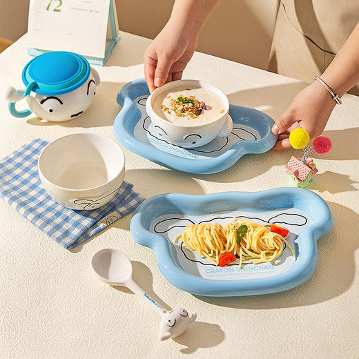 摩登主妇&蜡笔小新 可爱餐具碗碟家用陶瓷饭碗餐盘子杯子碗具 商品图3