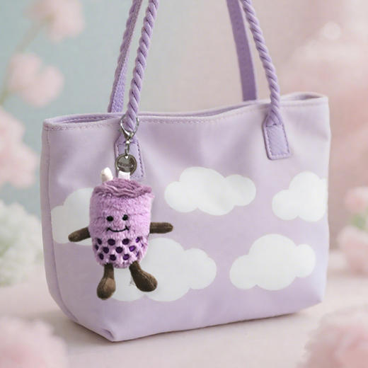 英国warmies 毛绒挂偶开心波霸奶茶挂饰包挂 商品图4