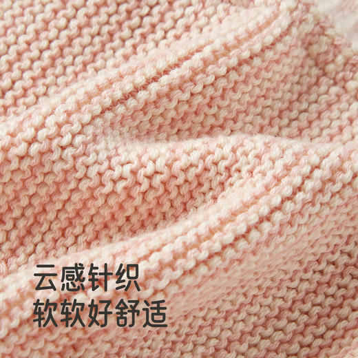 【商场同款】英氏宝宝保暖毛线帽秋冬新款婴儿帽子女童可爱套头帽 商品图1