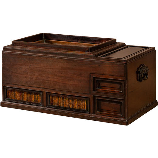 清	红木嵌湘妃竹炭火盆 商品图5