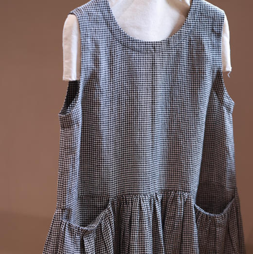 之如初 色织亚麻无袖连衣裙 商品图3