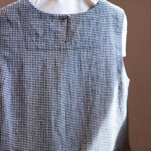 之如初 色织亚麻无袖连衣裙 商品图4