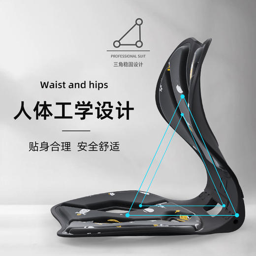 可折叠坐垫护脊椎护腰坐垫 办公学习必备！防驼背坐垫，给你的脊椎贴心守护✨办公室久坐不累神器 儿童坐垫 商品图1
