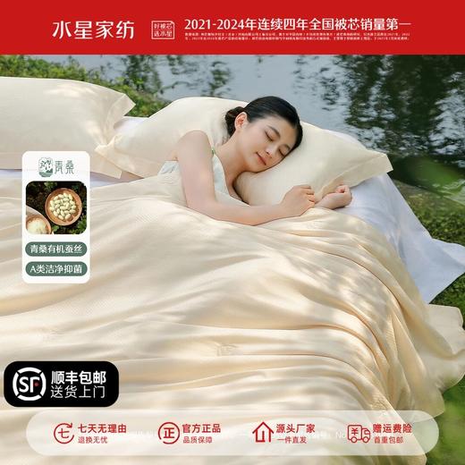 【新品】水星家纺蚕丝被二合一被子有机蚕丝60s长绒棉A类被芯精选 商品图0