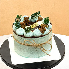 4英寸口味动物奶油分享蛋糕6选1